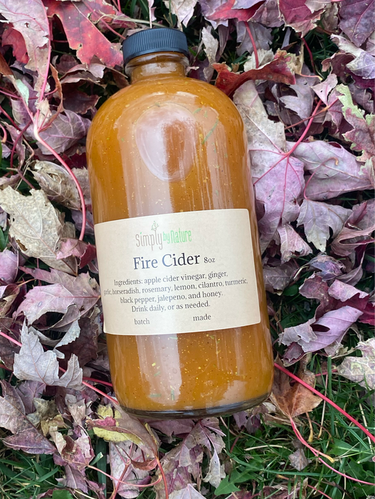 Large 16oz Fire Cider~ Home made with love, this powerhouse drink is great to help prevent seasonal colds and allergies by strengthening your immune system.