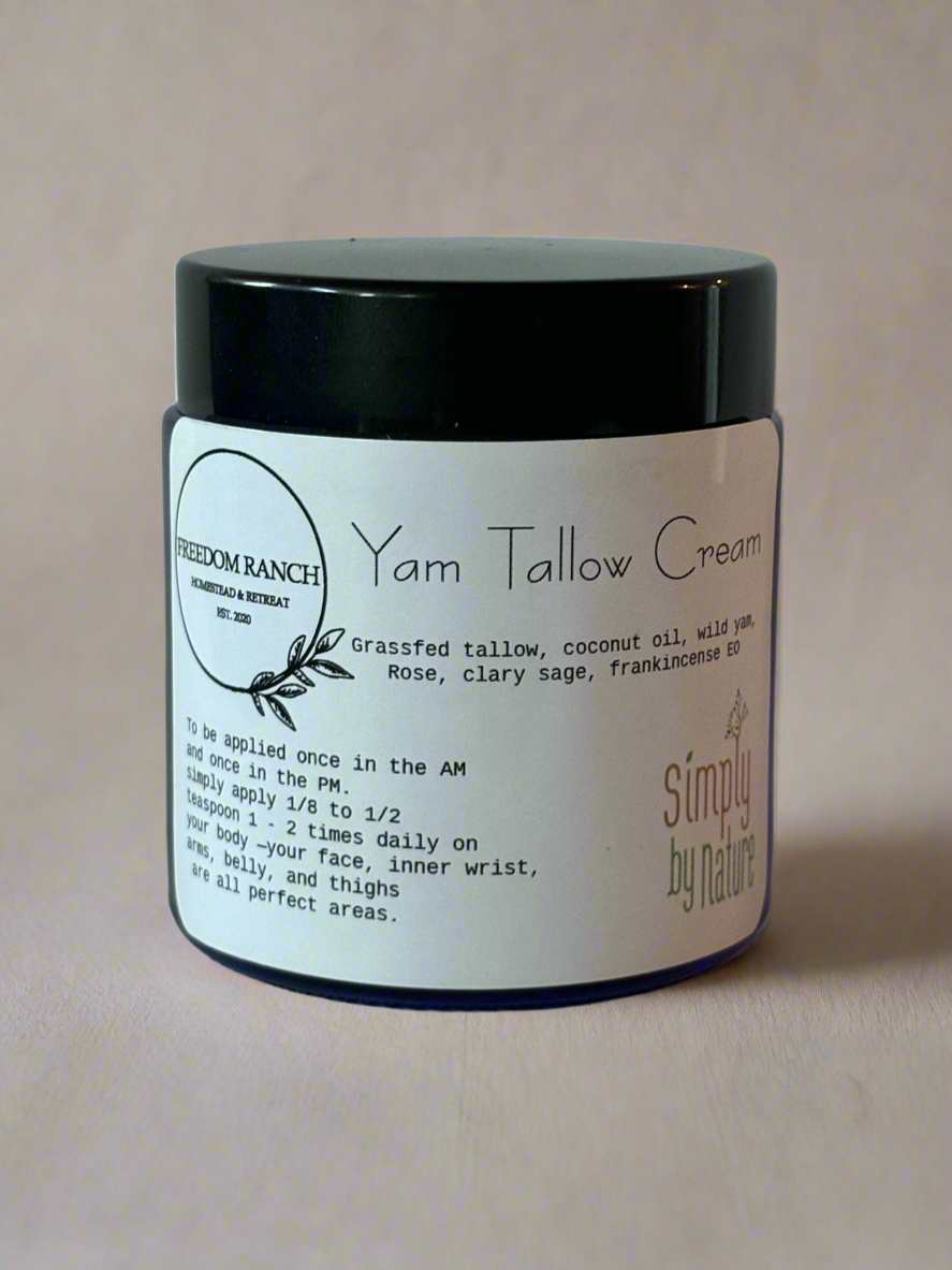 Organic Wild Yam Tallow Cream 4oz