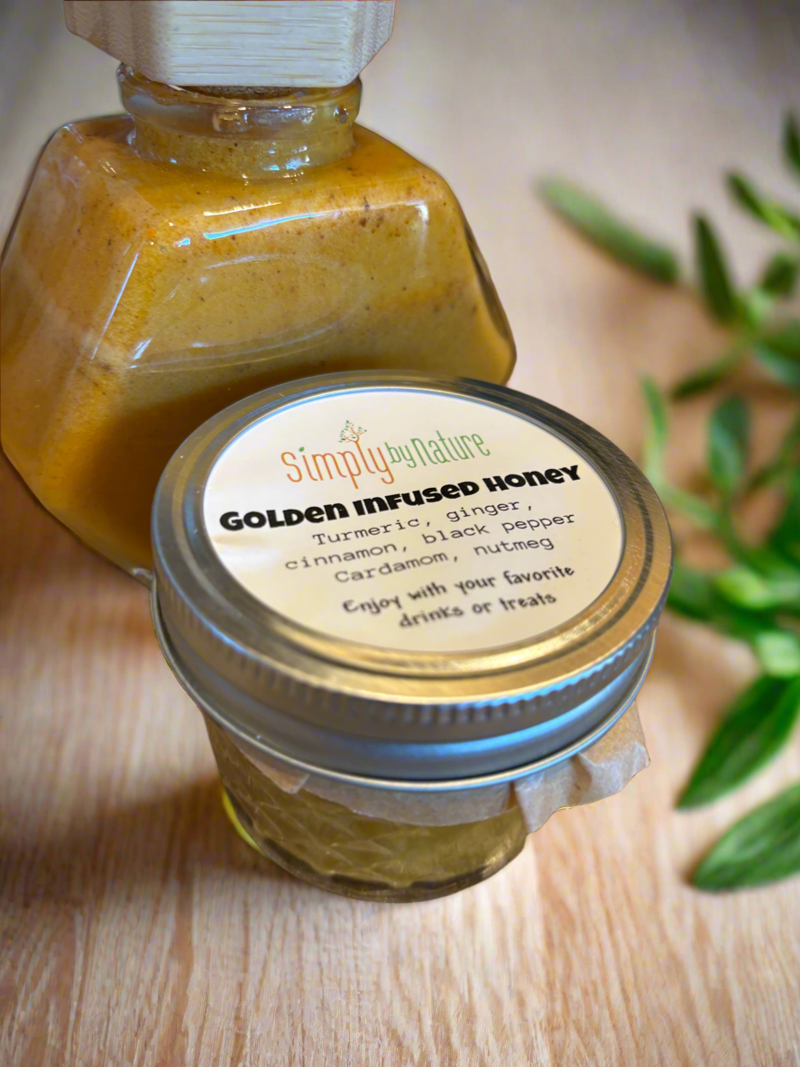 Golden Infused Local Honey 4oz