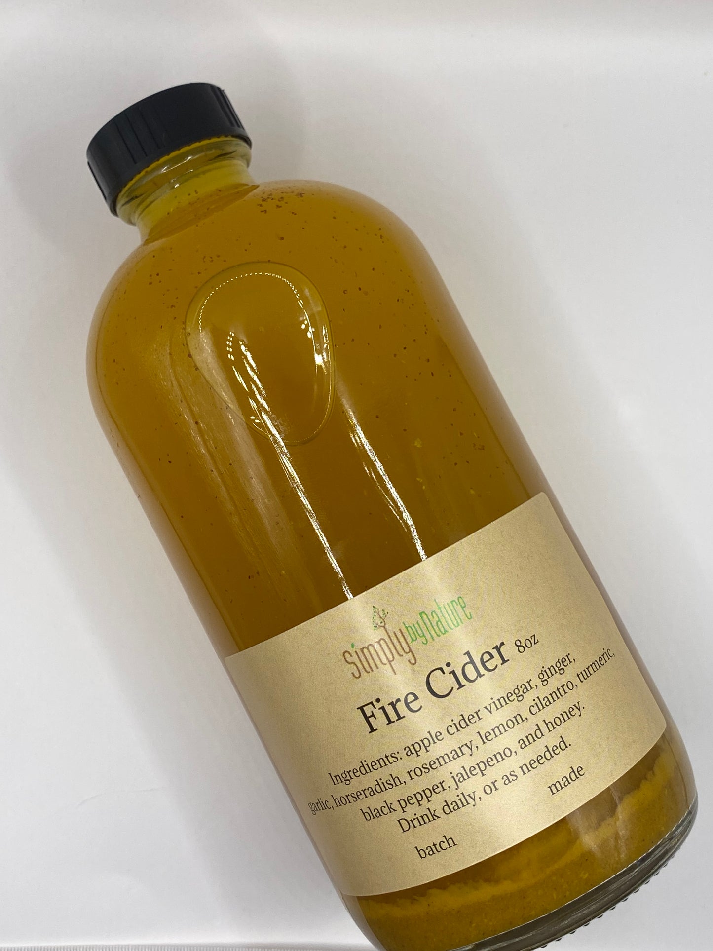 Fire Cider~ Home made with love, this powerhouse drink is great to help prevent seasonal colds and allergies by strengthening your immune system.