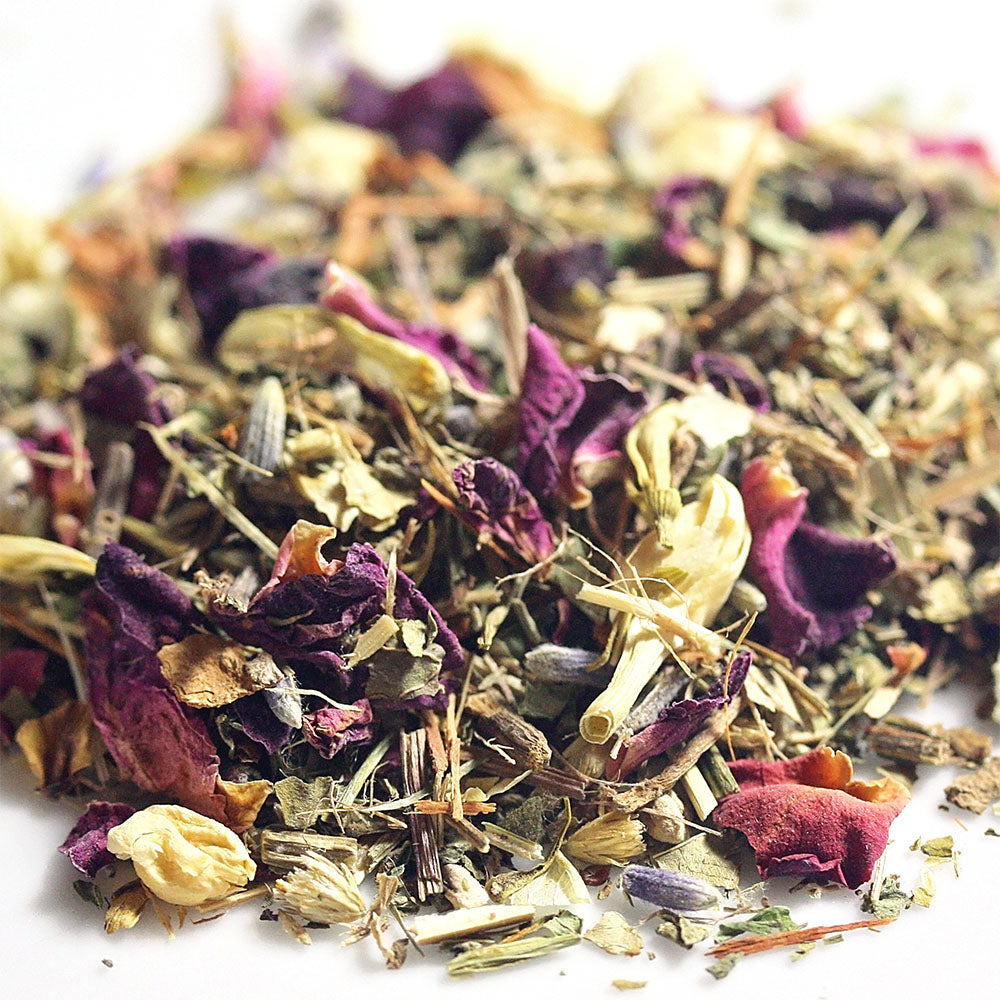 Deep Restore     8oz        Organic peppermint, Organic chamomile, organic lemon balm, organic passionflower, organic licorice root and organic lavender.