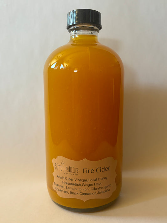 Fire Cider~ Home made with love, this powerhouse drink is great to help prevent seasonal colds and allergies by strengthening your immune system.