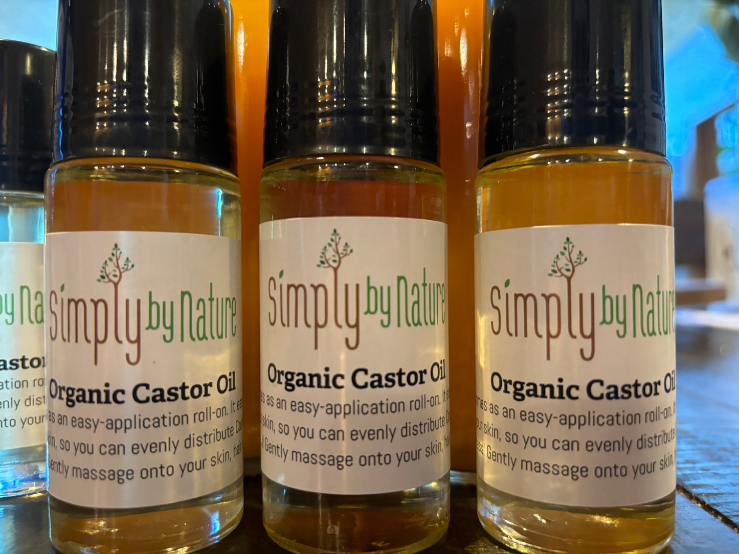 Organic Castor Oil Easy Roll-On Application
